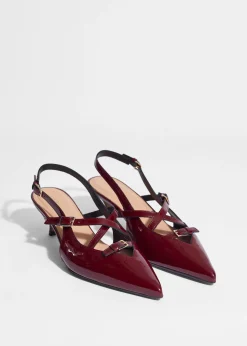 Verzierte Slingback-Pumps