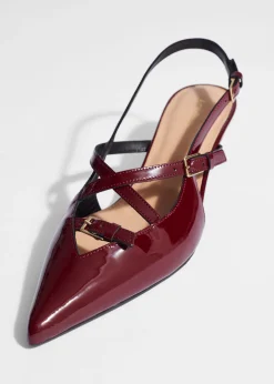 Verzierte Slingback-Pumps