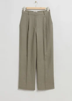Weite Leinenhose