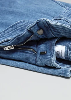 Weite Paperbag-Jeans