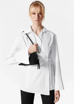Wickelbluse zum Binden