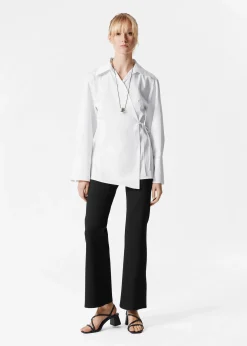 Wickelbluse zum Binden