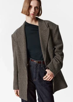 Wollblazer mit Gürtel
