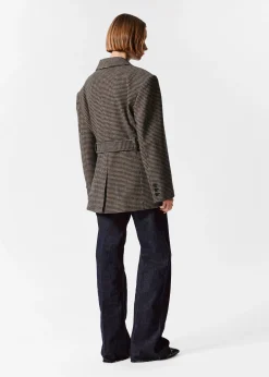 Wollblazer mit Gürtel