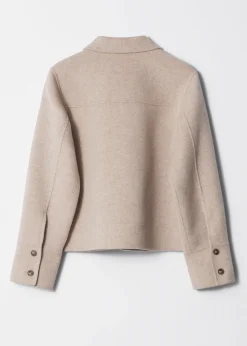 Wolljacke mit Kragen