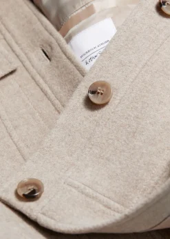 Wolljacke mit Kragen