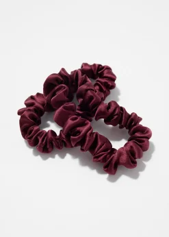 Zweier-Set Seiden-Scrunchies